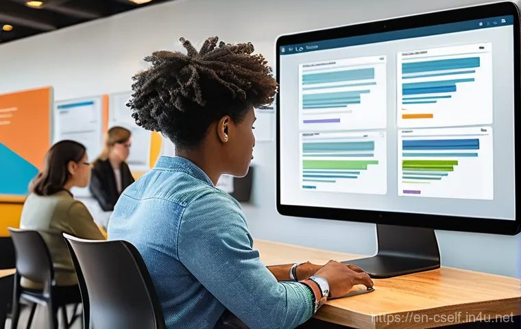 자기주도학습코치와 성취도 분석 사례 - **Intelligent Achievement Analysis Dashboard:**
    "A sleek, futuristic learning dashboard displaye...