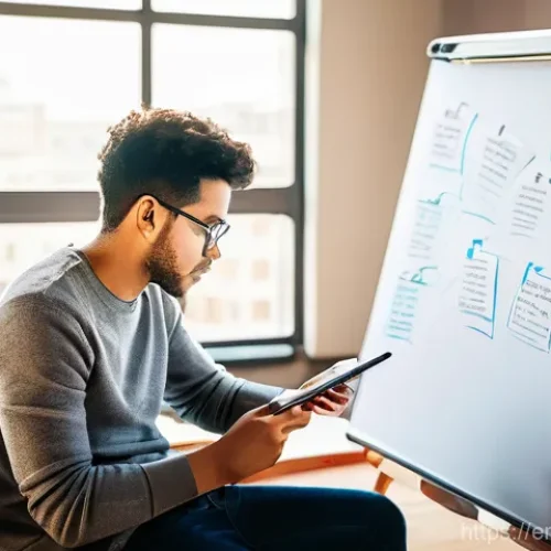 Home 15 자기주도학습코치 국제 자격증 종류 - **Prompt 1: Empowered Self-Directed Learner in a Dynamic Environment**
"A vibrant, high-definiti...