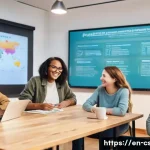 자기주도학습코치 강의 대본 작성법 - **Prompt:** A diverse group of learners, aged late teens to adults, gathered around a glowing, styli...