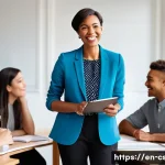 자기주도학습코치 포트폴리오 작성법 - **Prompt: Cultivating Connection and Narrative**
    "A professional and approachable female self-di...